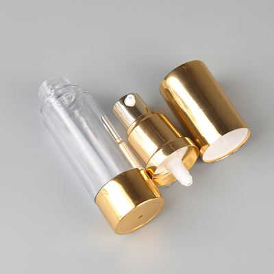 Mini Aluminum Pump Acrylic Airless Glass Cosmetic Bottles 5ml 10ml 15ml