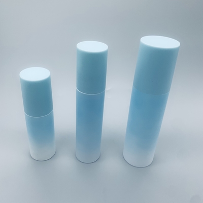 Blue Plastic Airless Cosmetics Airless Serum Pump Bottles 30 50 100 150 200 ML
