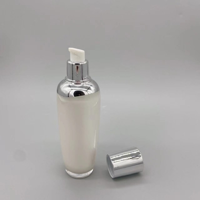 80ml Oval Cylinder Plastic PS Skin Toner Bottle Cosmetic Packaging