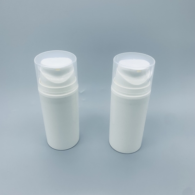 White Plastic Press PP Airless Bottle Cosmetics Distribution