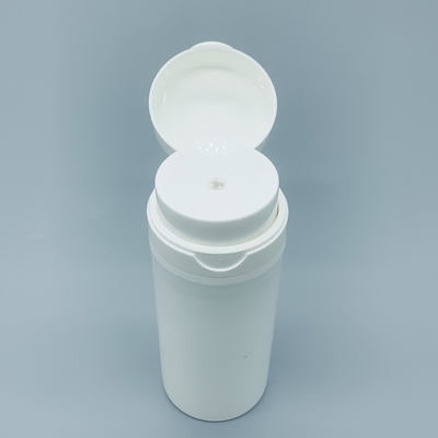 Plastic White PP Airless Bottle For Cosmetic Packaging 50ml