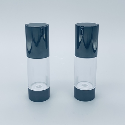 Black Transparent Acrylic Airless Bottle Airless Cosmetics