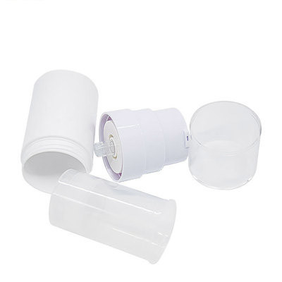 15ml 30ml 50ml Airless Pump Bottles White Serum Matte PP Silver