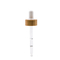 Bamboo Wood Burette With Rubber Tip Graduated Straw Burette