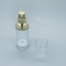 Gold Transparent Plastic Cosmetic Airless Pump Bottles Vacuum Packaging 30ML