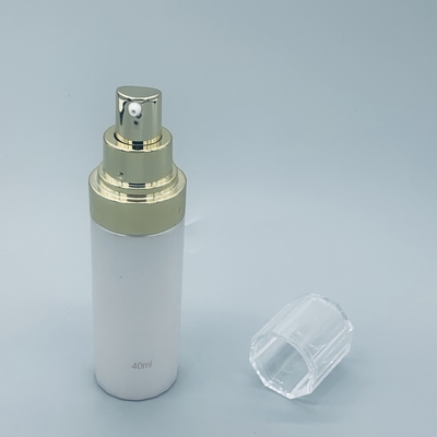 Gold Transparent Cosmetics Airless Pump Dispenser For Essence Butter Essential Oil