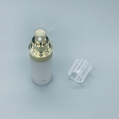 Gold Transparent Cosmetics Airless Pump Dispenser For Essence Butter Essential Oil