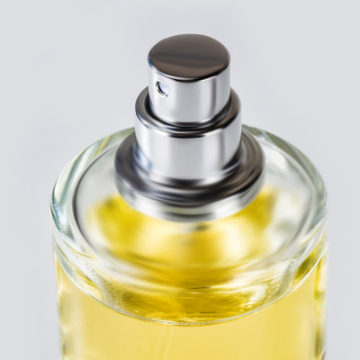 50ml Clear Short Round Glass Perfume Spray Pump Frosting