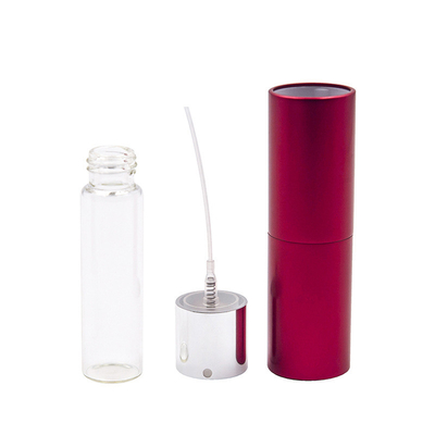 10ml Refined Oil  Plastic Case Glass Liner Perfume Spray Pump Separated