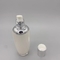 Skin Toner Cosmetic Lotion Pump Oval Cylinder Plastic PS Acrylic Bottle