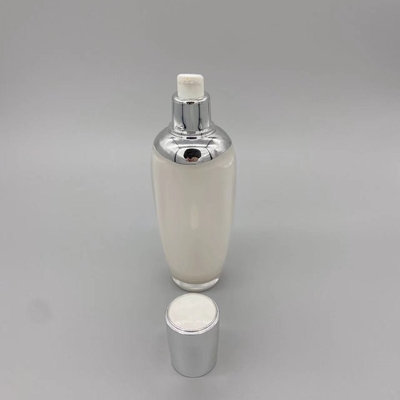 80ml Oval Cylinder Plastic PS Skin Toner Bottle Cosmetic Packaging