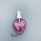 Mini Heart Leaf Shape Cosmetic PET Bottle Hand Sanitizer With Keychain