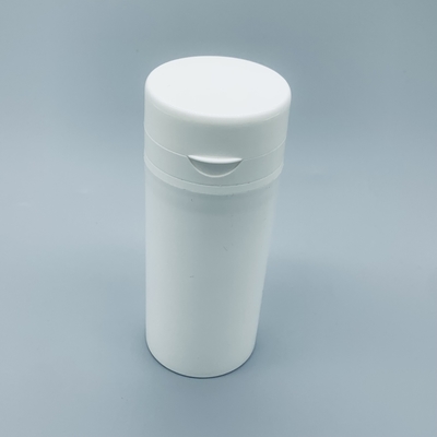 Plastic White PP Airless Bottle For Cosmetic Packaging 50ml