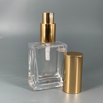 Bright Gold Essential Oil Cosmetic Pump Bottle Anodized Three Piece Set