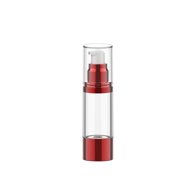 Vacuum bottle Cosmetic lotion bottle anodized vacuum bottle with large ring base Acrylic Airless Bottle