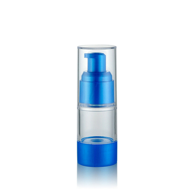 Anodized aluminum head cap vacuum bottle cosmetics in 15ml 20mlALUM plastic vacuum bottle