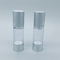 Silver transparent PP airless lotion pump bottle cosmetic packaging lotion essence
